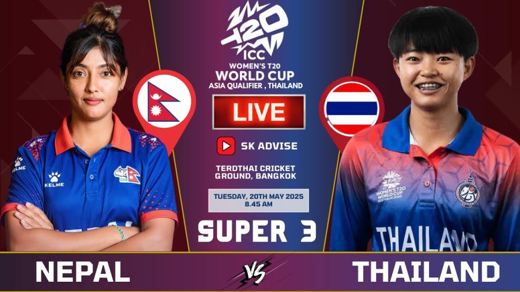 Nepal’s Women Vs Thailand’s Women Super 3 Match, Women’s T20 World Cup Qualifier 2025 LiveCommentary