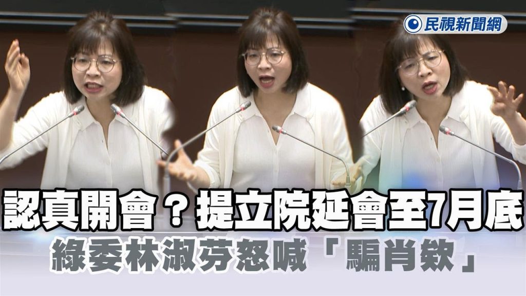 快新聞／認真開會？國民黨提立院延會至7月底　綠委林淑芬怒喊「騙肖欸」－民視新聞