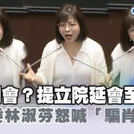 快新聞／認真開會？國民黨提立院延會至7月底　綠委林淑芬怒喊「騙肖欸」－民視新聞