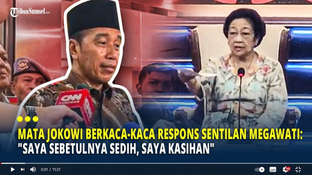 Mata Jokowi Berkaca-kaca Respons Sentilan Megawati: “Saya Sebetulnya Sedih, Saya Kasihan”